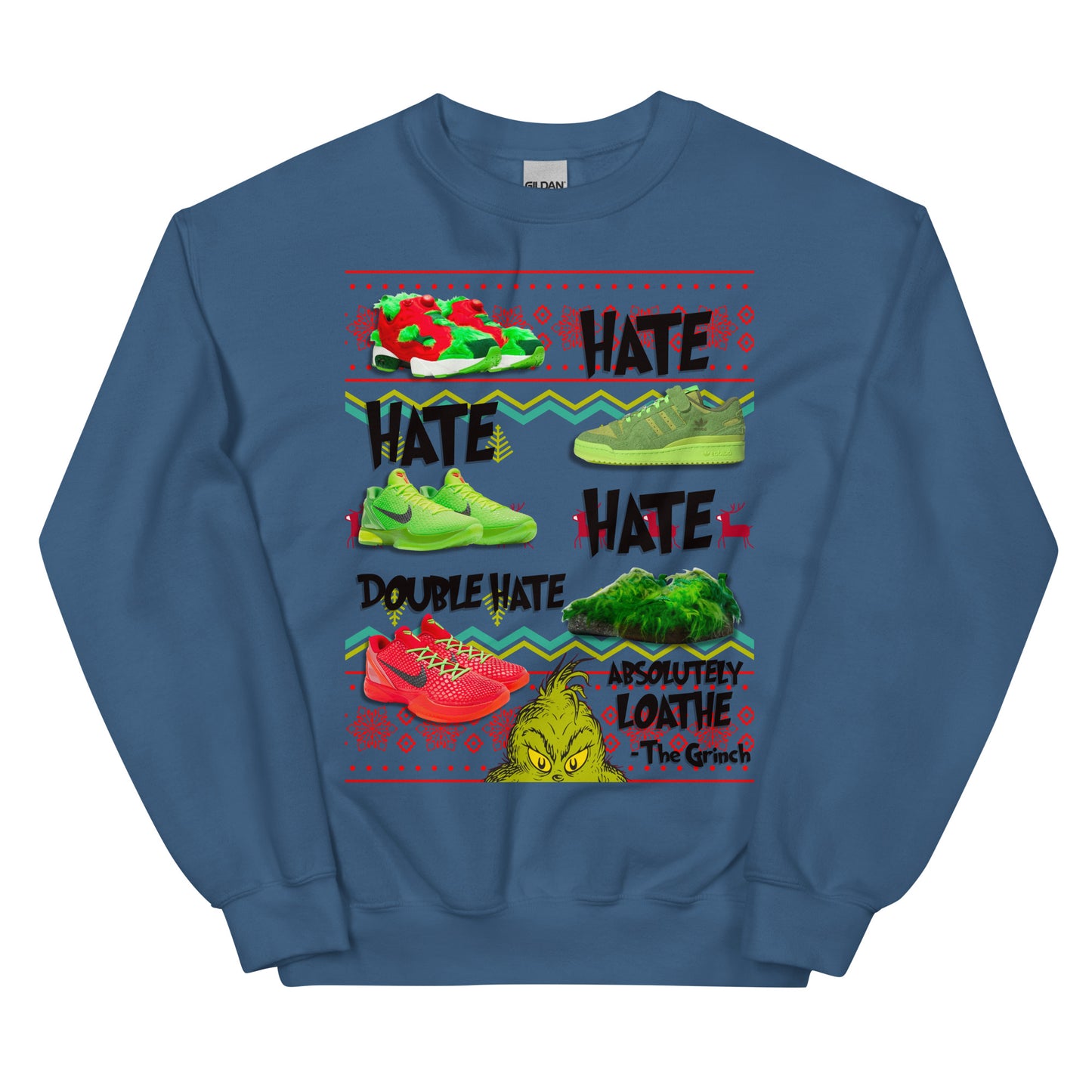 THE GRINCH UGLY SWEATER (black writing)