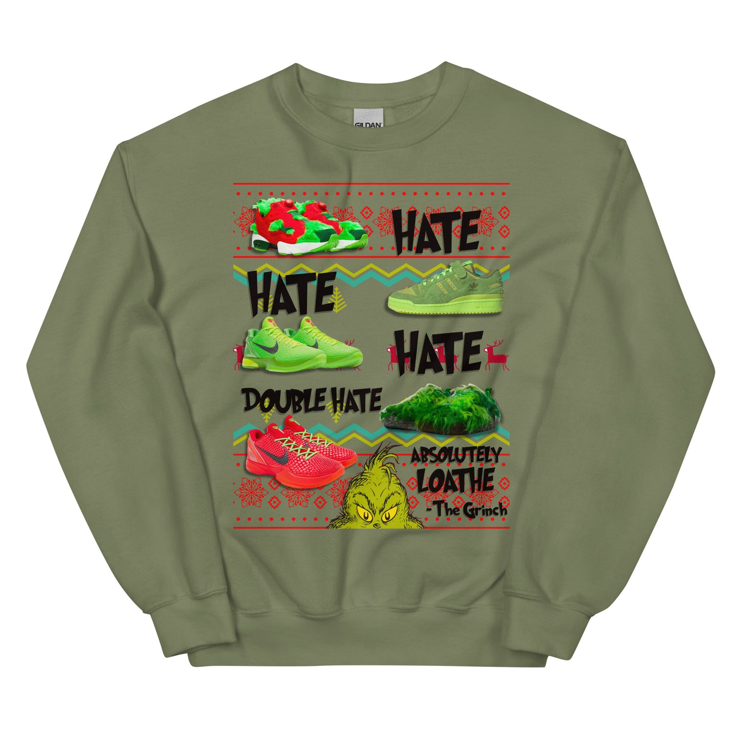 THE GRINCH UGLY SWEATER (black writing)