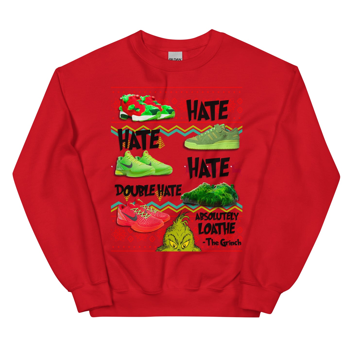 THE GRINCH UGLY SWEATER (black writing)