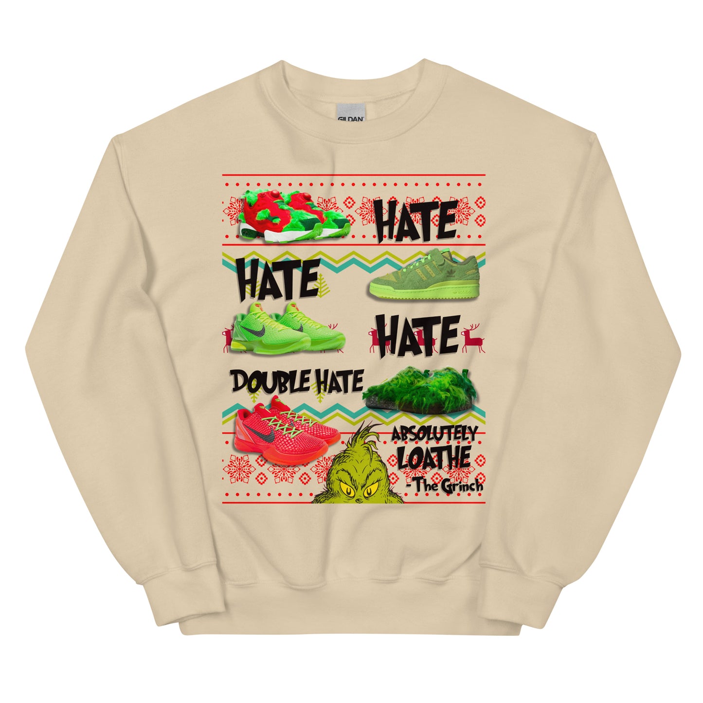 THE GRINCH UGLY SWEATER (black writing)