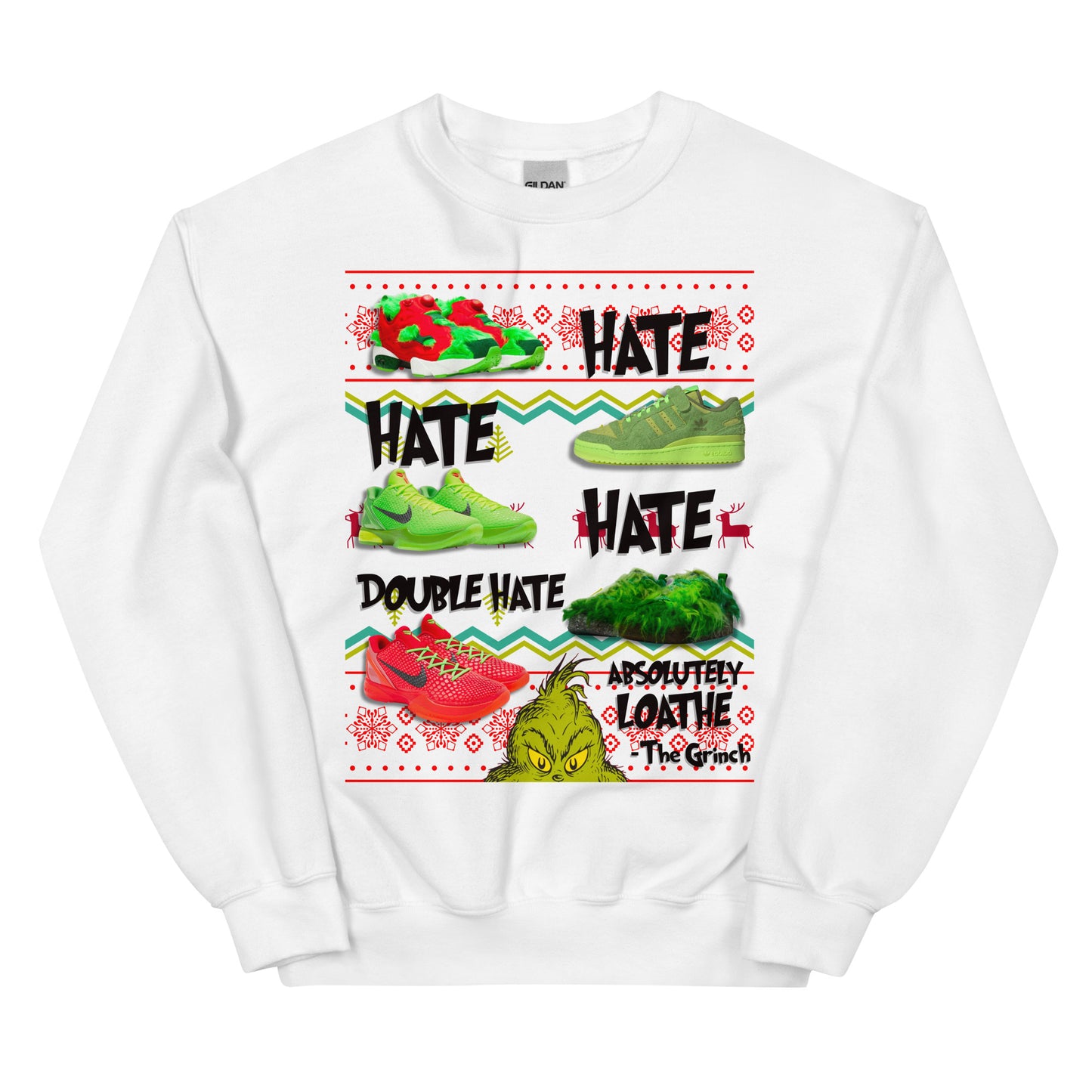 THE GRINCH UGLY SWEATER (black writing)